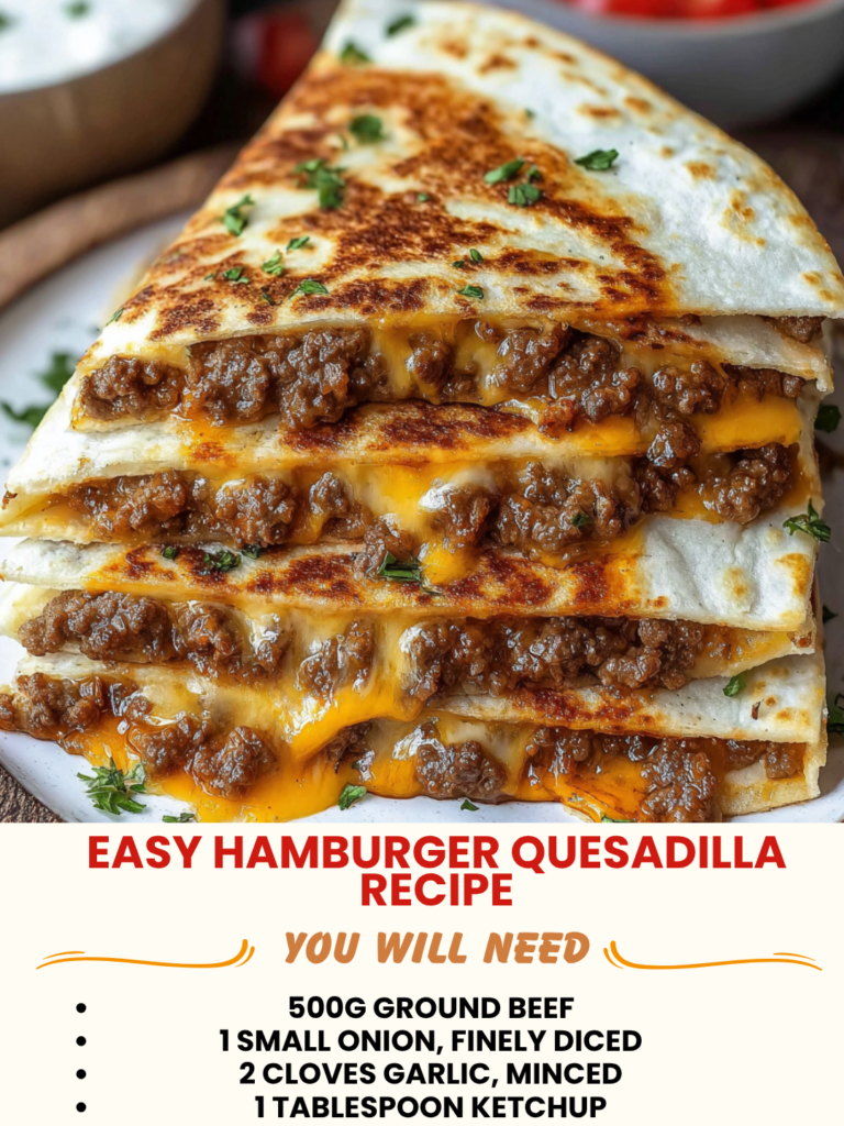 Easy Hamburger Quesadilla Recipe