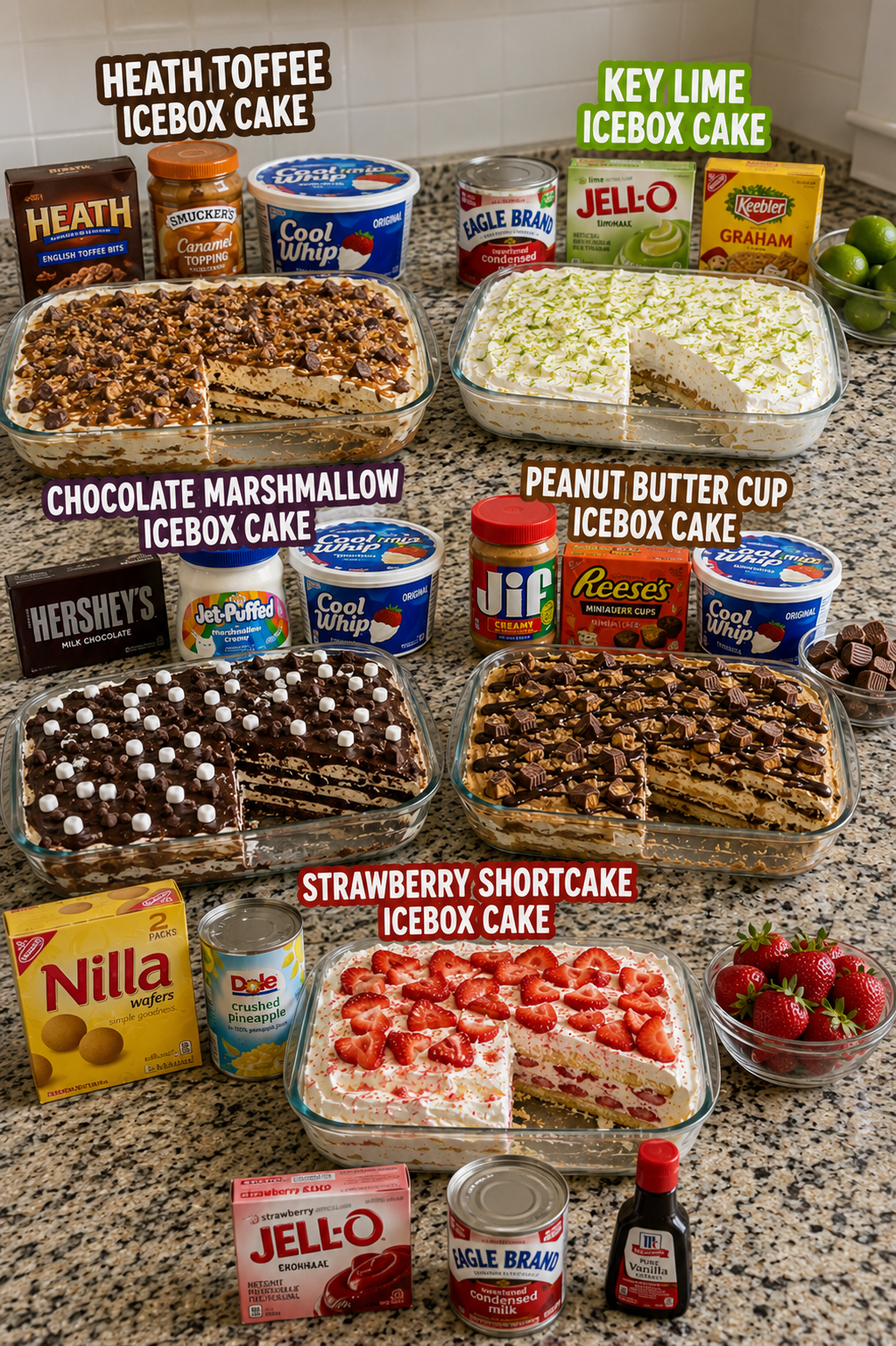 Easy Icebox Cake Recipes | No-Bake Desserts 1 Easy Icebox Cake Recipes