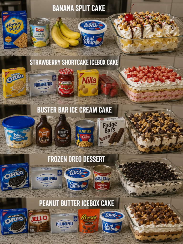 Easy No-Bake Icebox Cakes and Frozen Desserts