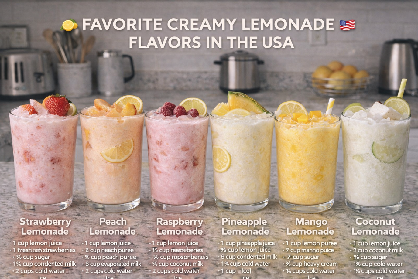 Creamy Lemonade Flavors America Loves Most 1 Favorite Creamy Lemonade Flavors in the USA