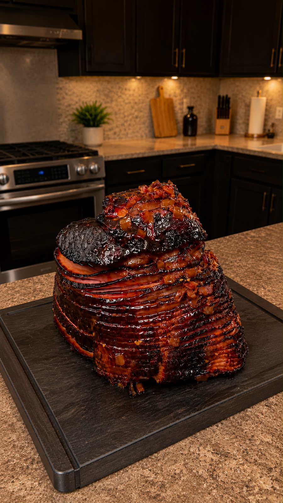 Glazed Spiral Ham with Pineapple and Bacon 1 Glazed Spiral Ham with Pineapple and Bacon