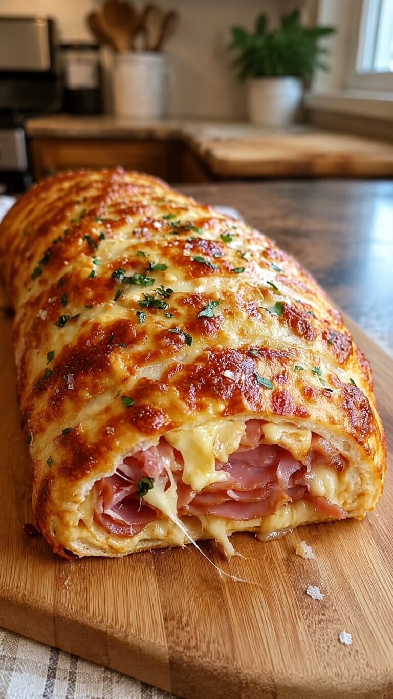 Ham and Cheese Stuffed Bread