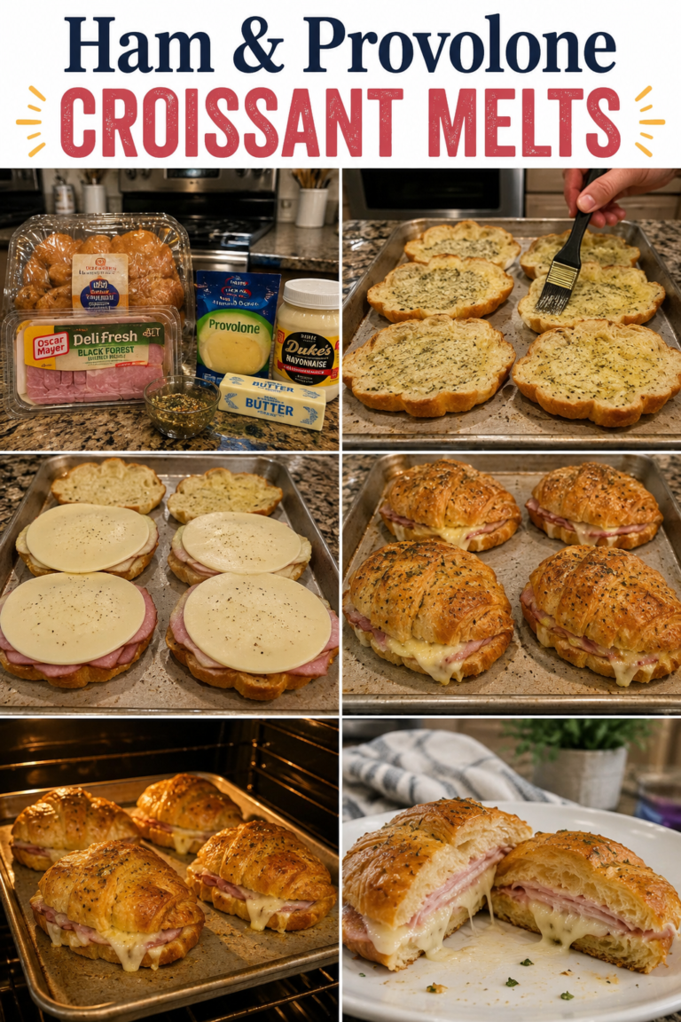 Ham & Provolone Croissant Melts