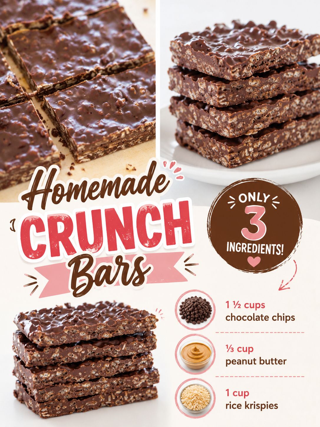 Homemade Chocolate Crunch Bars Recipe 1 Homemade Chocolate Crunch Bars