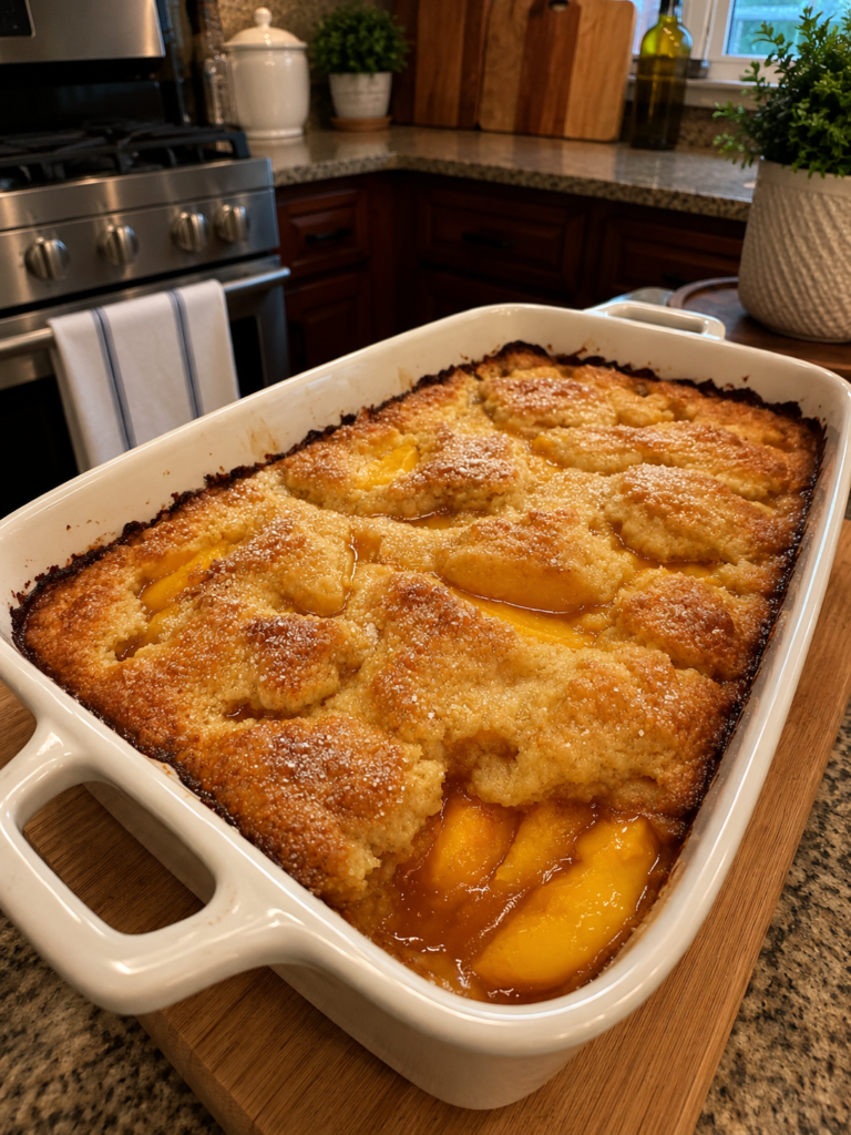 Homemade Peach Cobbler
