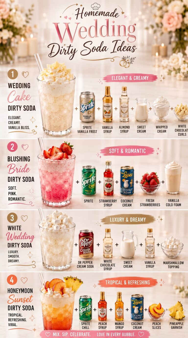 Homemade Wedding Dirty Soda Ideas