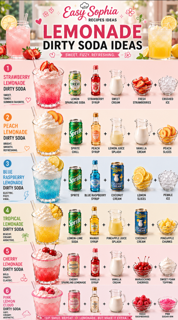 Lemonade Dirty Soda Ideas