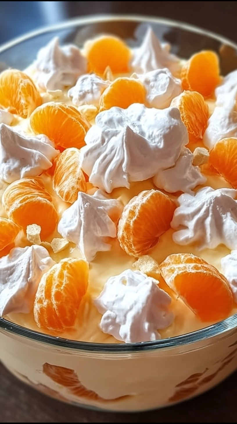 Mandarin Orange Cream Dessert Salad Recipe 1 Mandarin Orange Cream Dessert Salad