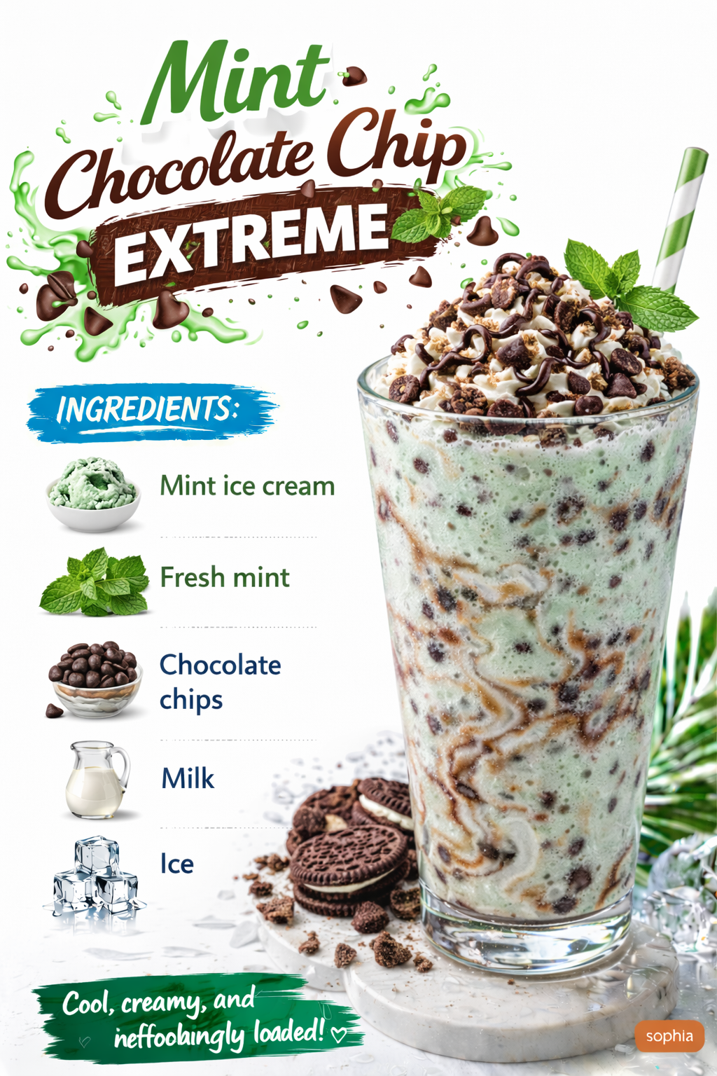 Mint Chocolate Chip Milkshake Recipe | Creamy & Delicious 1 Mint Chocolate Chip Milkshake