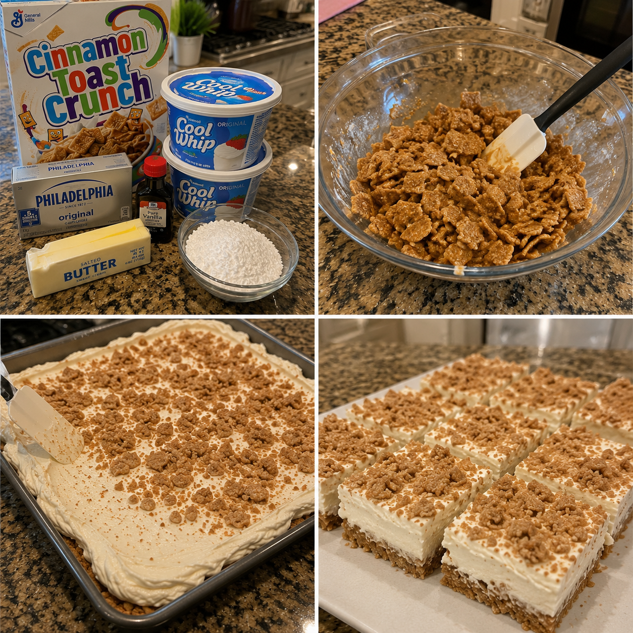 No-Bake Cinnamon Toast Crunch Cheesecake Bars 1 No-Bake Cinnamon Toast Crunch Cheesecake Bars