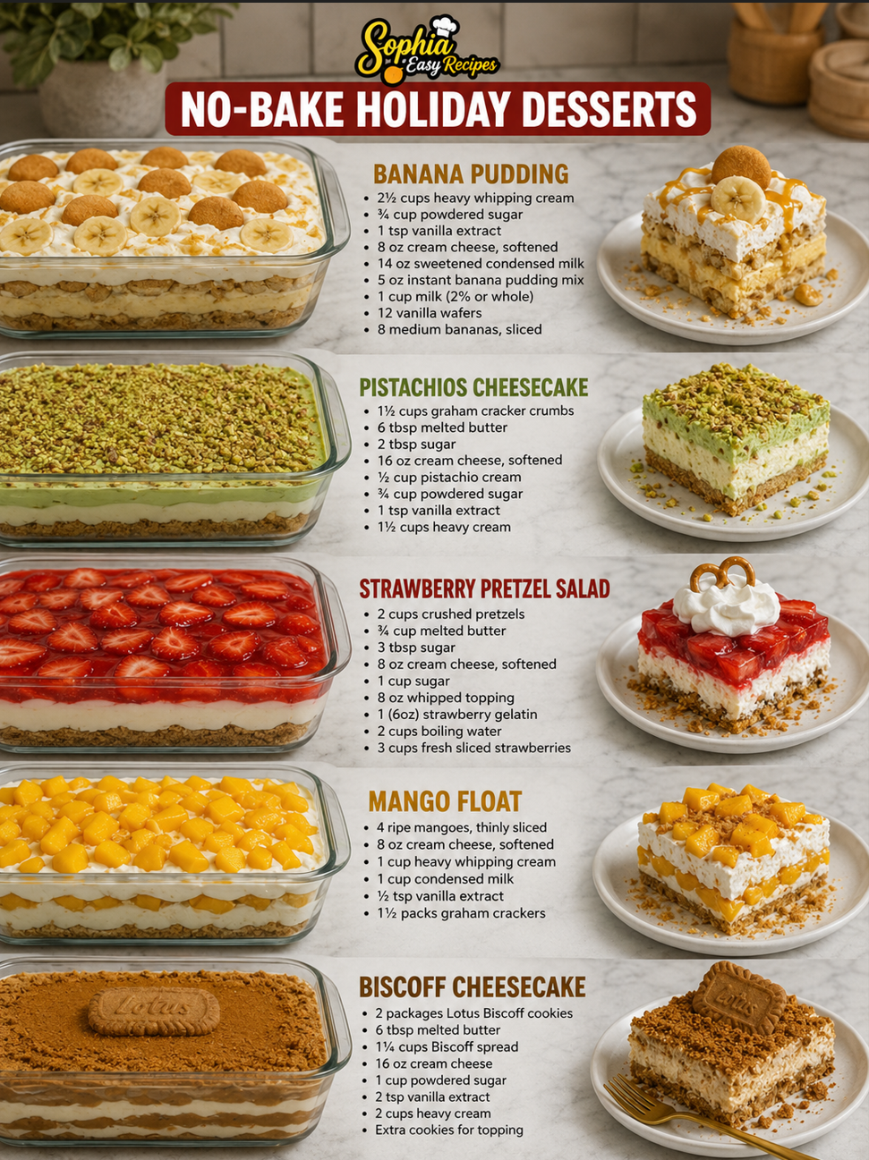 No-Bake Holiday Desserts