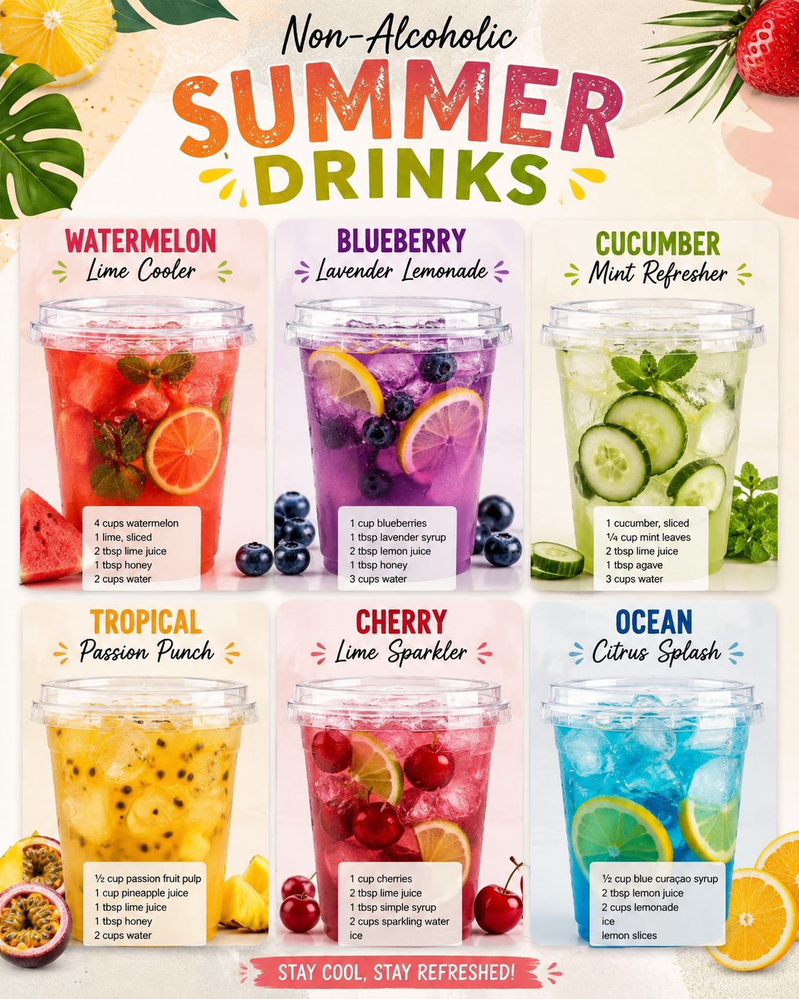 Non-Alcoholic Summer Drinks to Refresh Your Days 1 Non-Alcoholic Summer Drinks