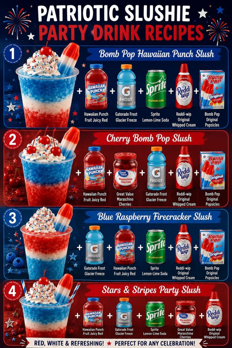 Patriotic Slushie Party Drink Recipes