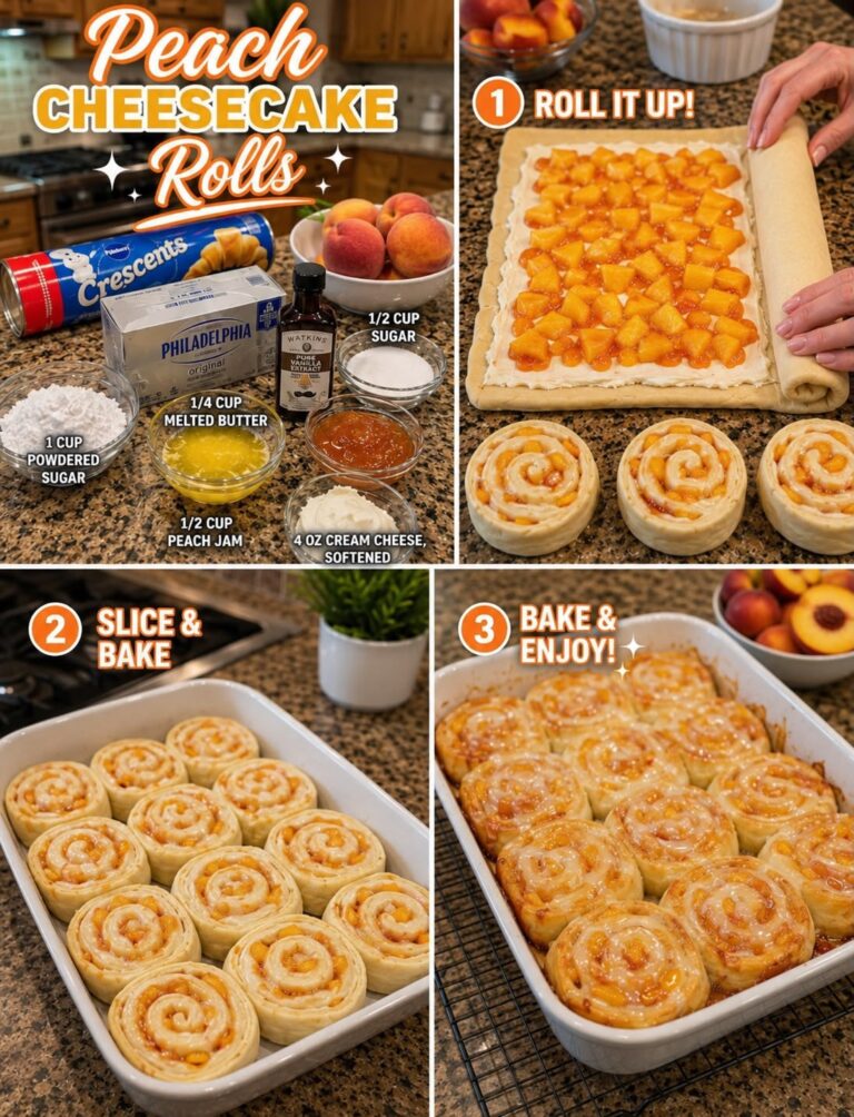 Peach Cheesecake Rolls Recipe