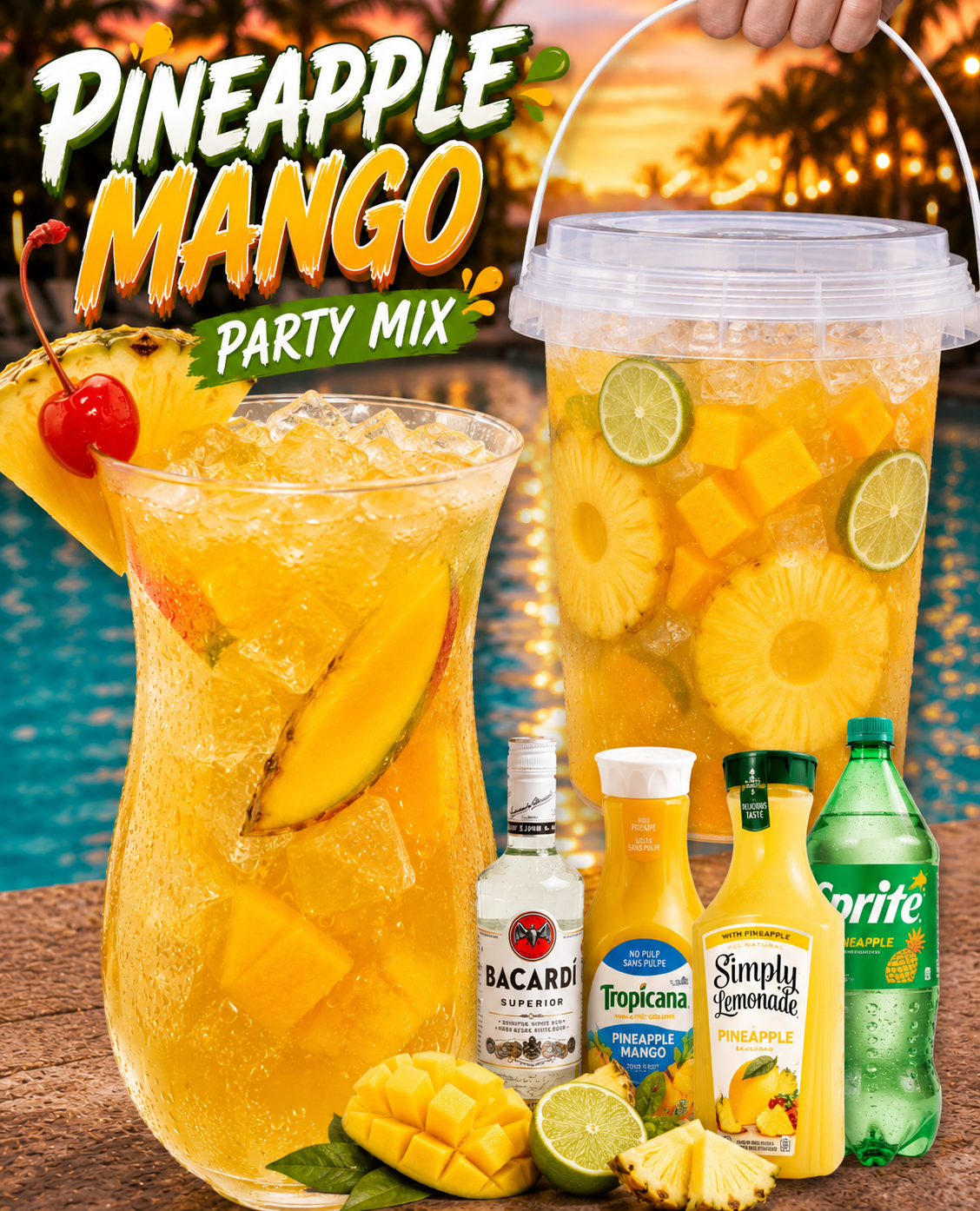 Pineapple Mango Party Mix 1 Pineapple Mango Party Mix