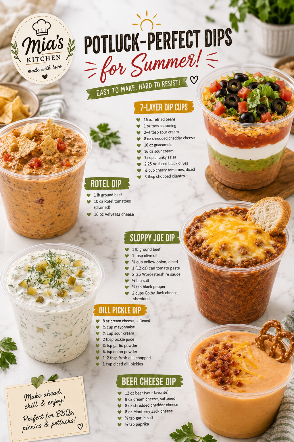Potluck-Perfect Dips for Summer