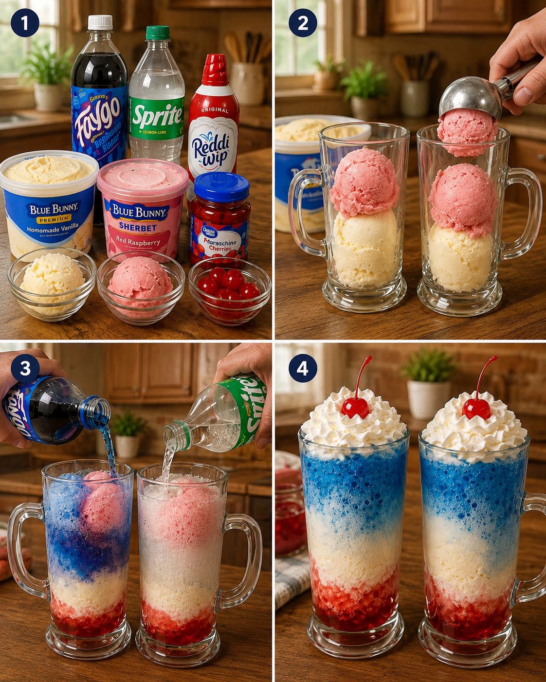 Red White and Blue Ice Cream Float Recipe 1 Red White and Blue Ice Cream Float