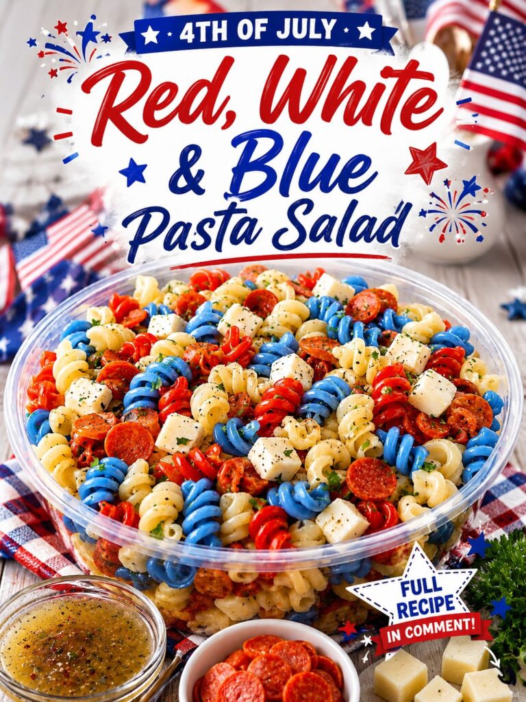 Red, White & Blue Pasta Salad