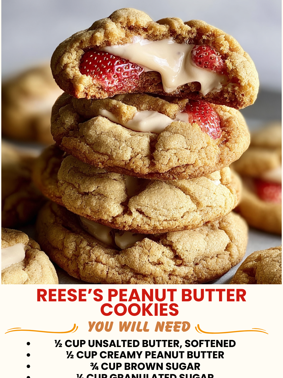 Reese’s Peanut Butter Cookies 1 Reese’s Peanut Butter Cookies