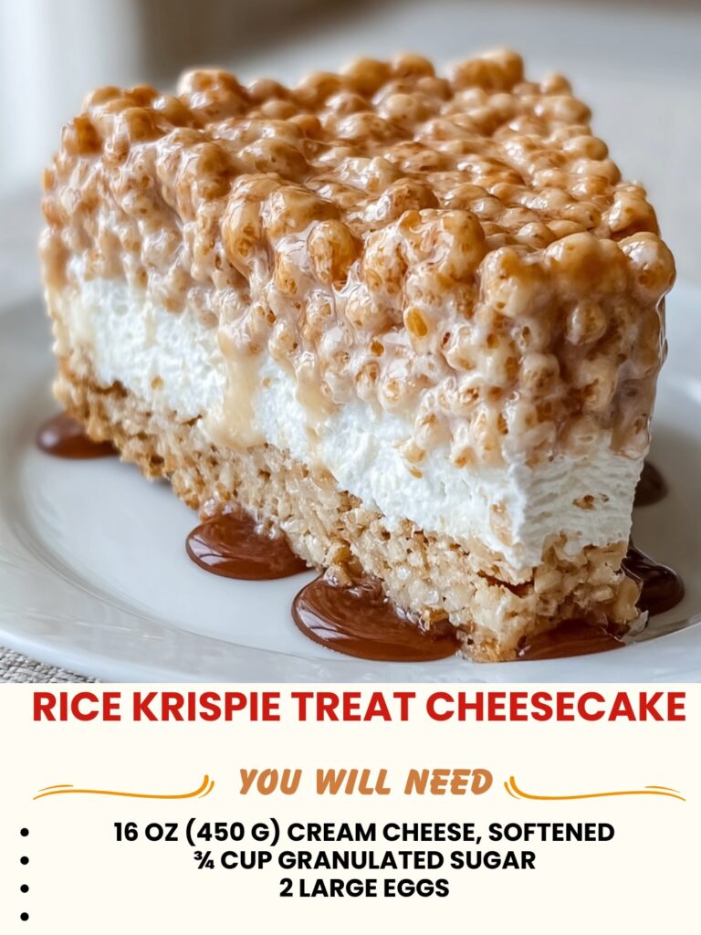 Rice Krispie Treat Cheesecake