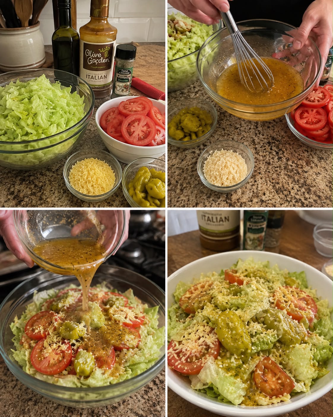 Simple Italian Salad with Pepperoncini 1 Simple Italian Salad with Pepperoncini
