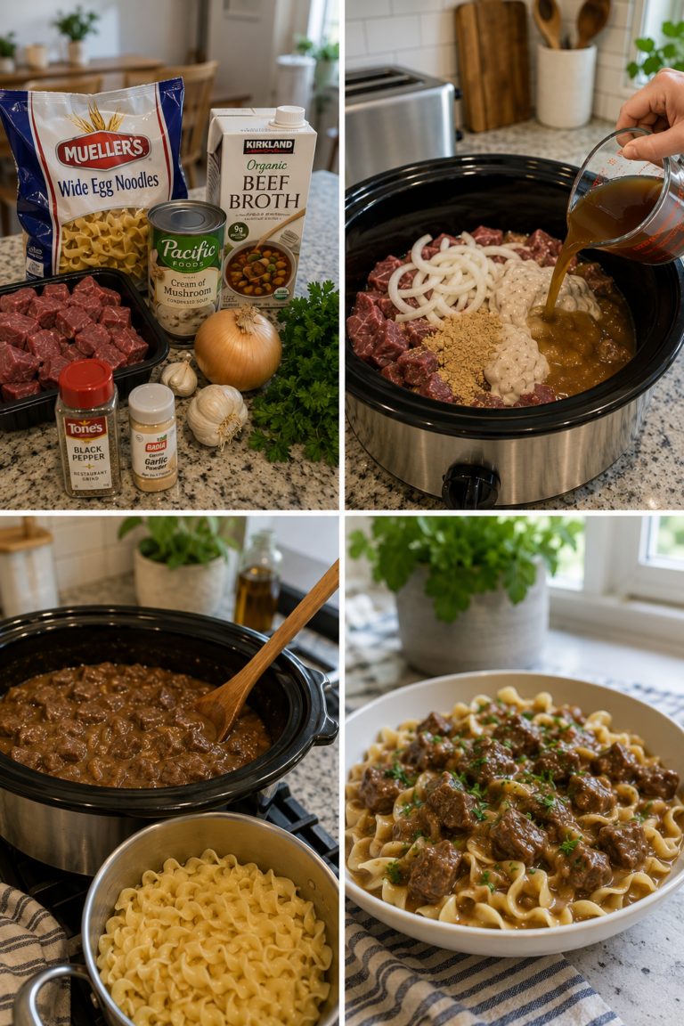 Slow Cooker Beef Stroganoff