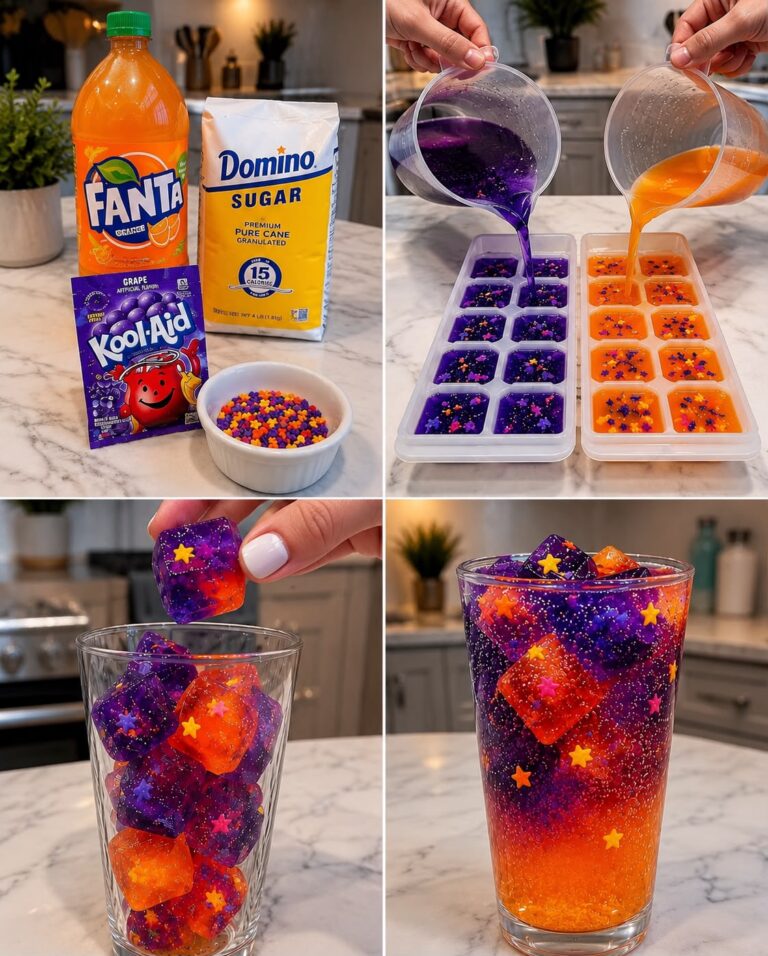 Starry Themed Kool-Aid Ice Cubes