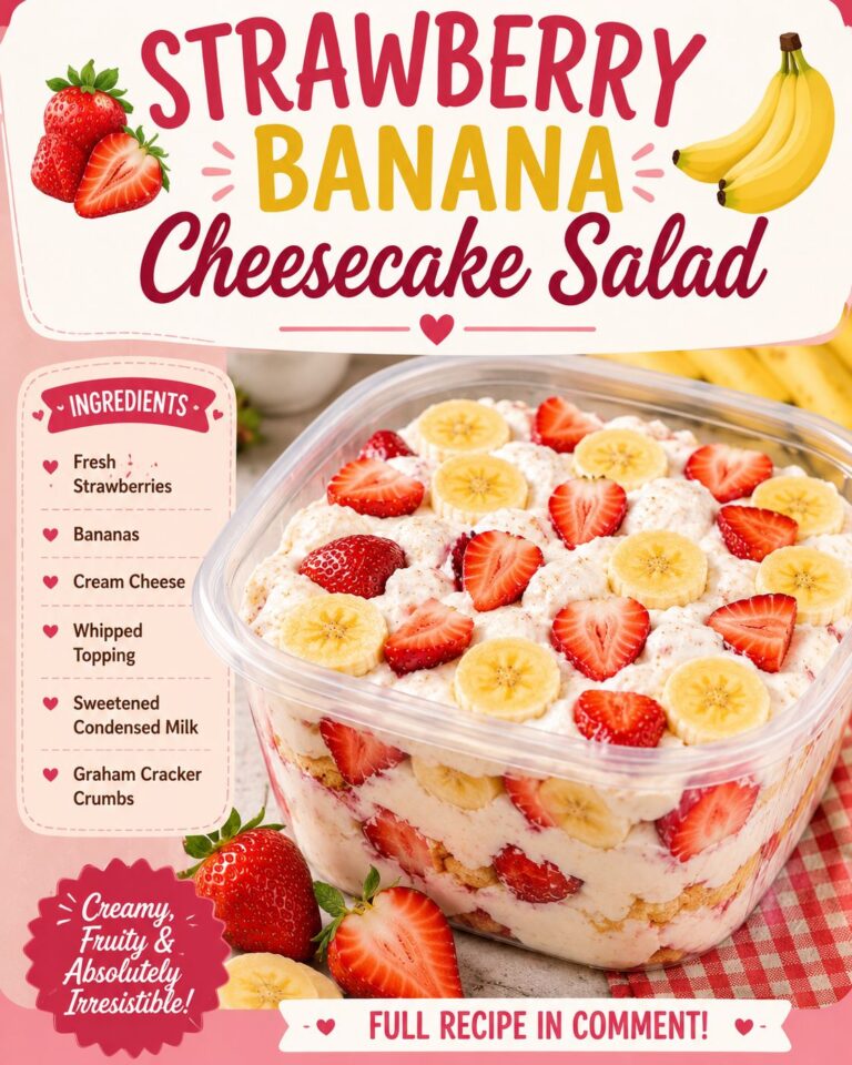 Strawberry Banana Cheesecake Salad