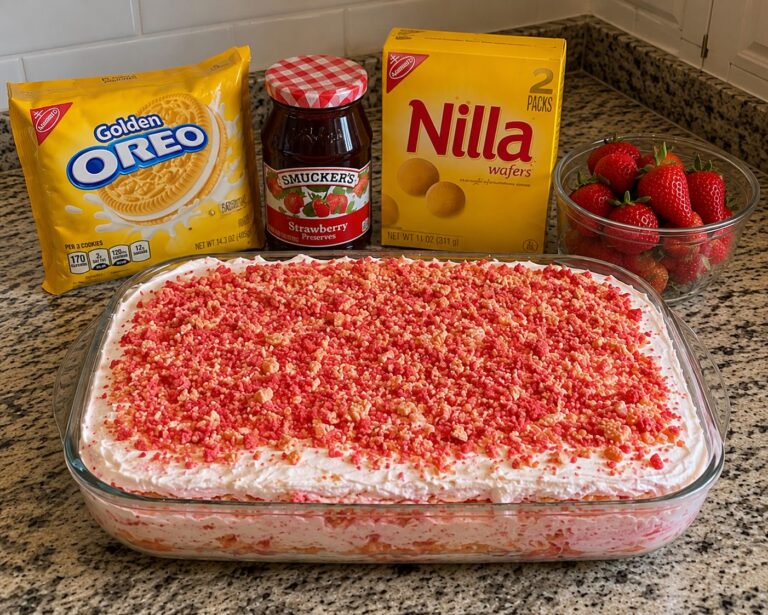 Strawberry Shortcake Icebox Cake