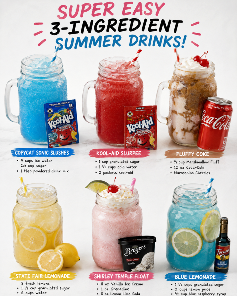Super Easy 3-Ingredient Summer Drinks