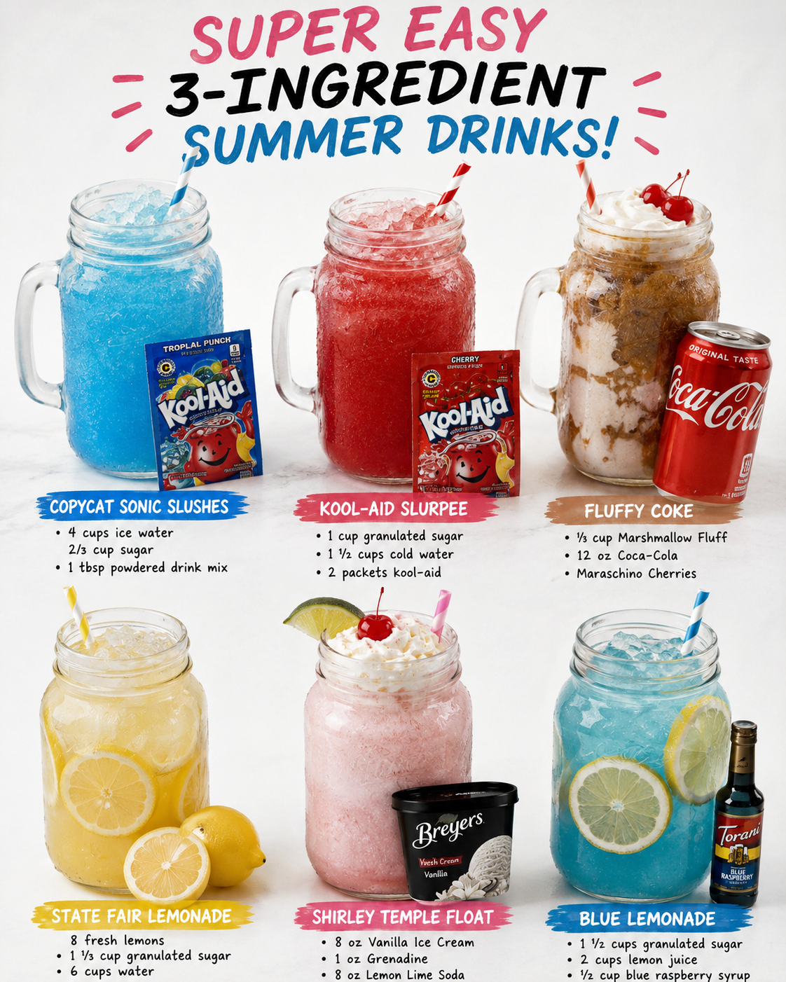 Super Easy 3-Ingredient Summer Drinks 1 Super Easy 3-Ingredient Summer Drinks