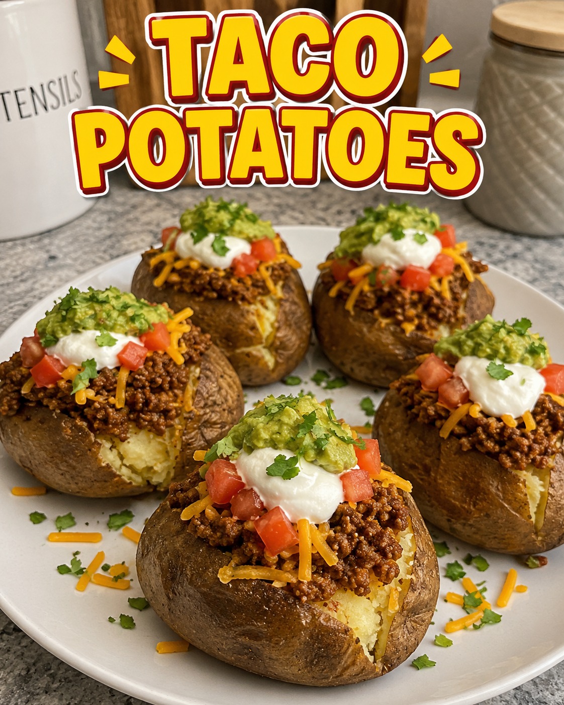Taco Potatoes Recipe - Crispy, Cheesy & Delicious 1 Taco Potatoes