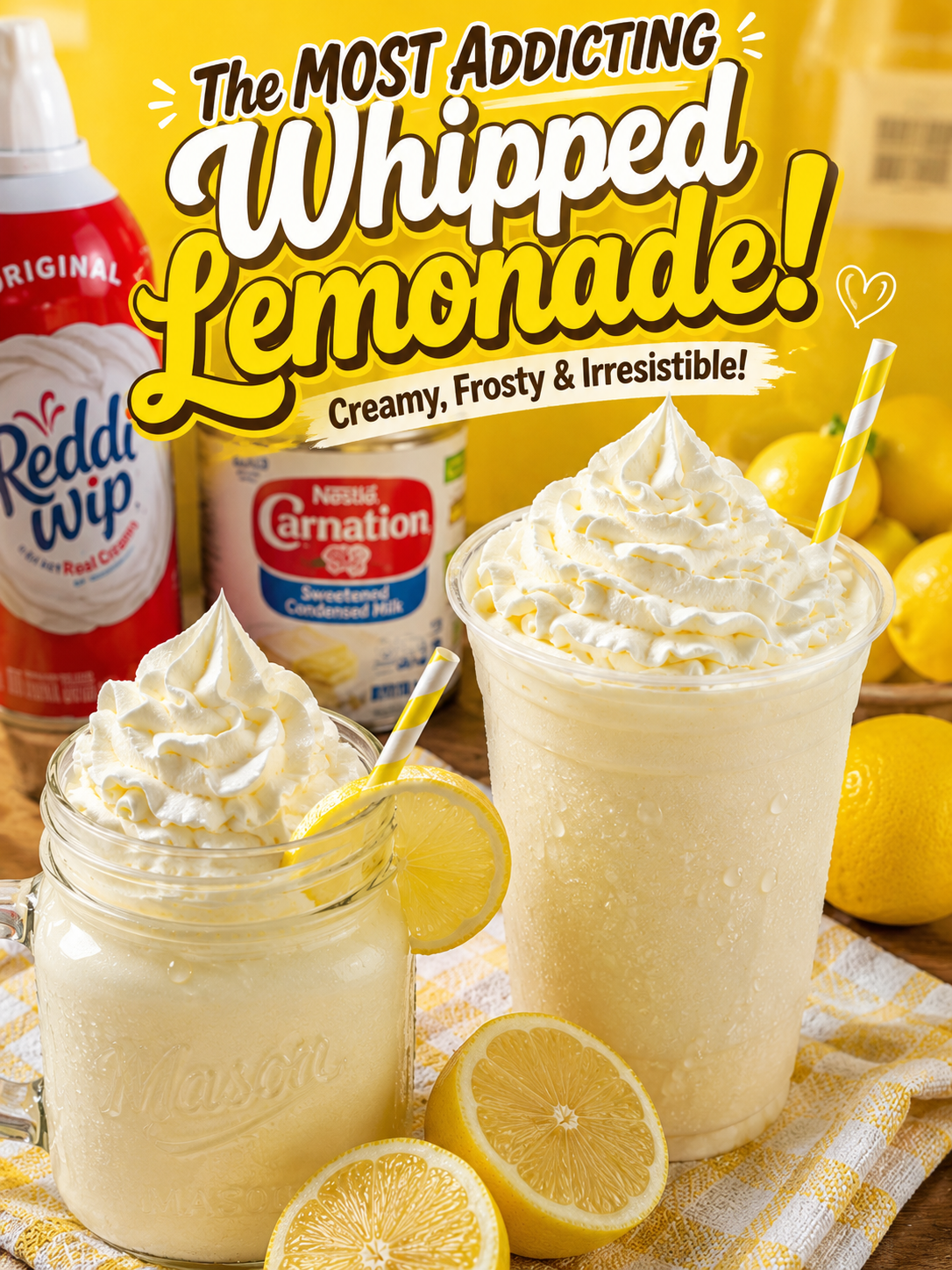 The Most Addicting Whipped Lemonade