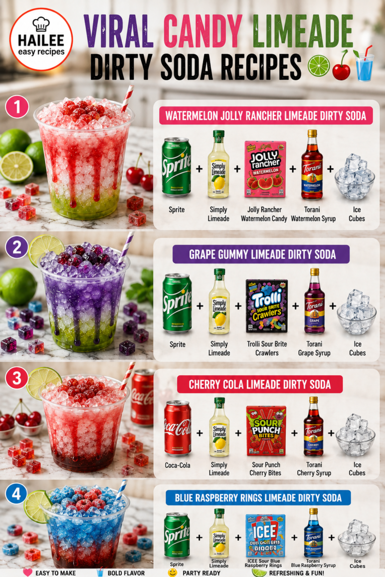 Viral Candy Limeade Dirty Soda Recipes