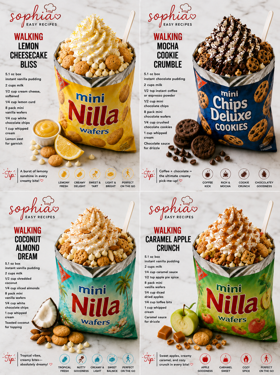 Walking Dessert Cookie Bag Recipes | Homemade Treats 1 Walking Dessert Cookie Bag Recipes