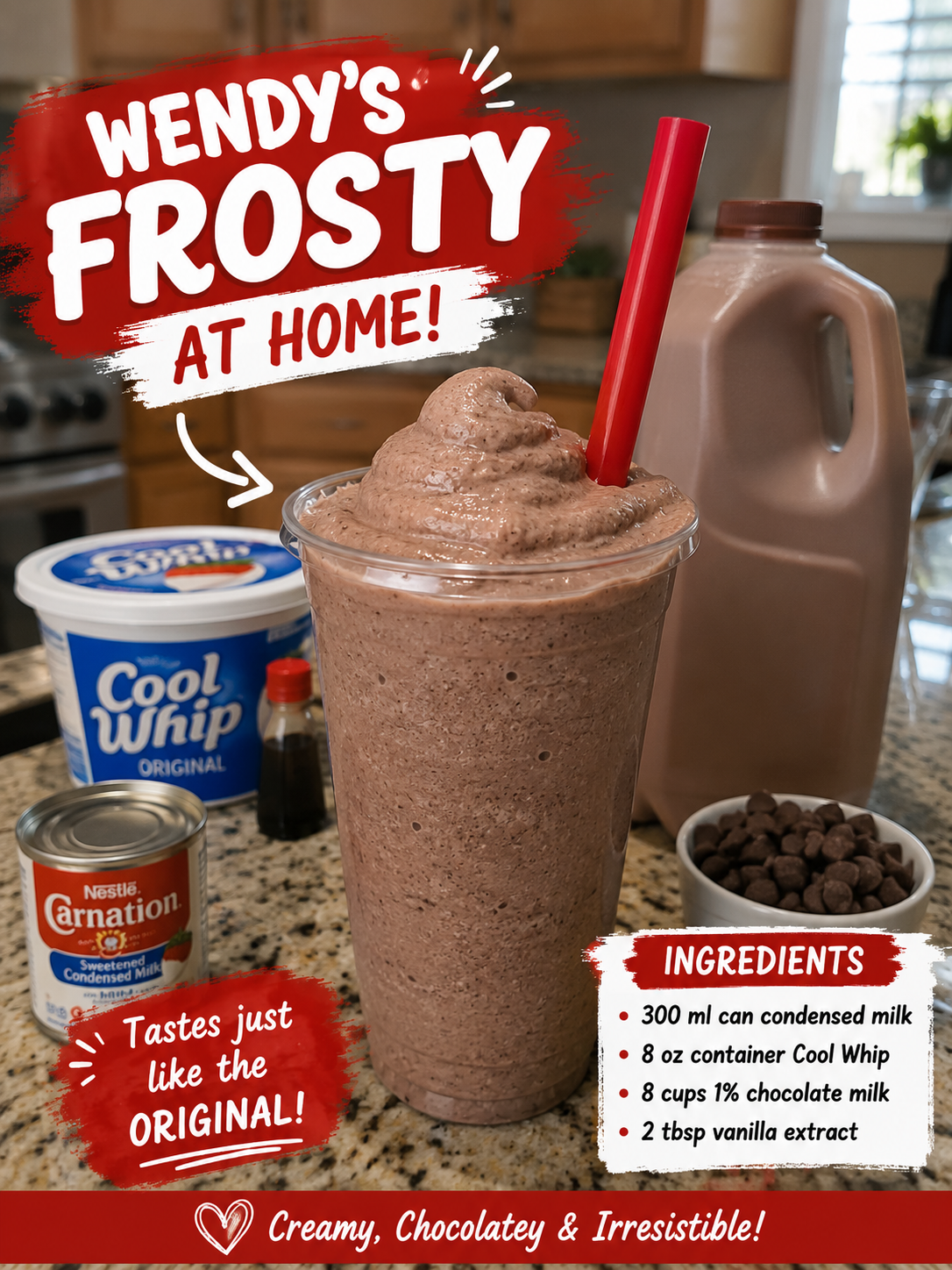 Wendy's Frosty at Home