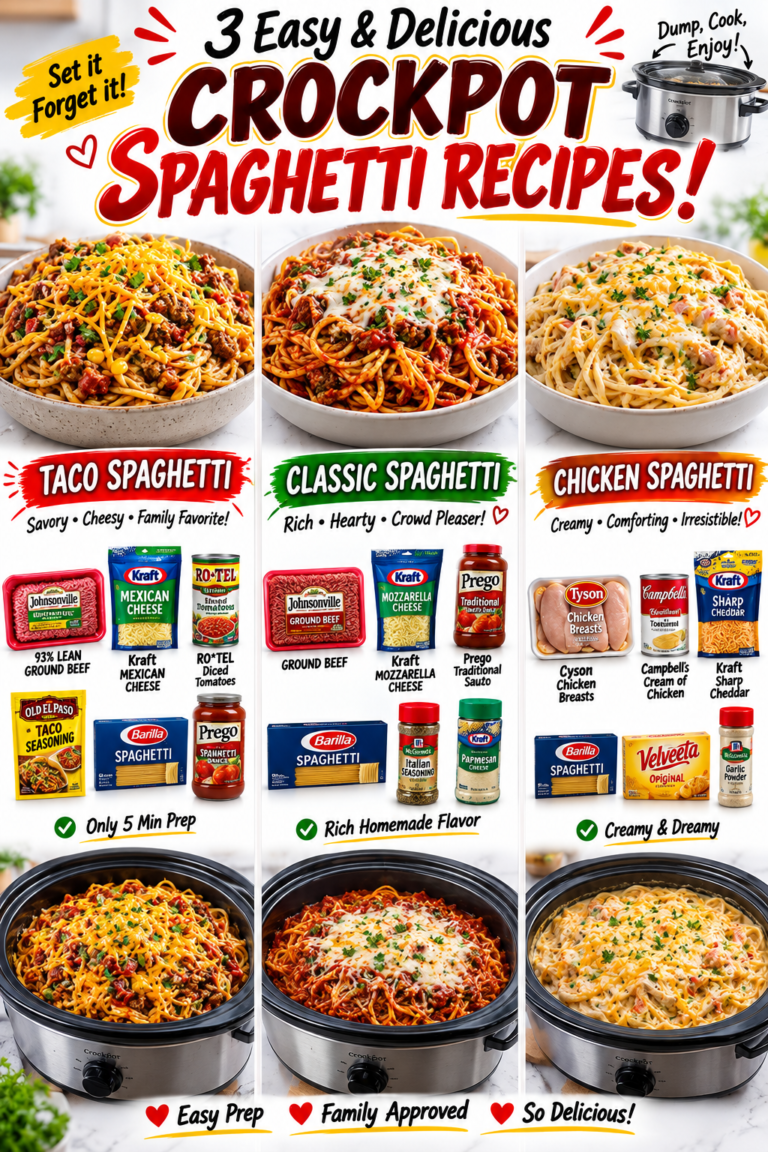 3 Easy & Delicious Crockpot Spaghetti Recipes