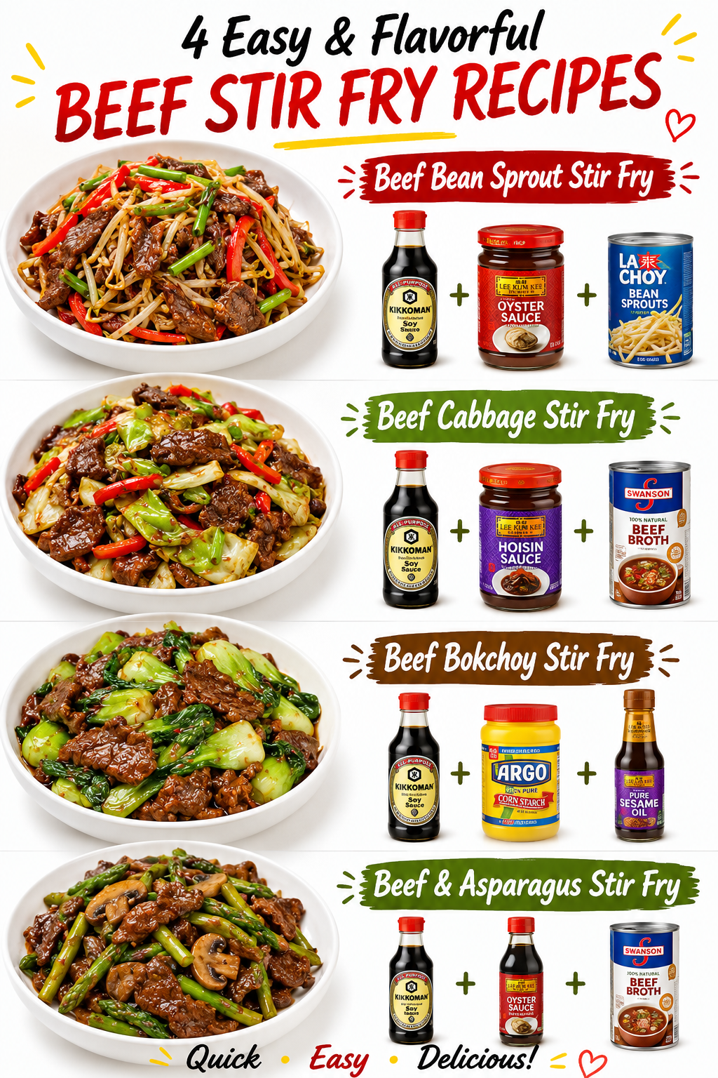 4 Easy & Flavorful BEEF STIR FRY RECIPES 2 4 Easy & Flavorful BEEF STIR FRY RECIPES