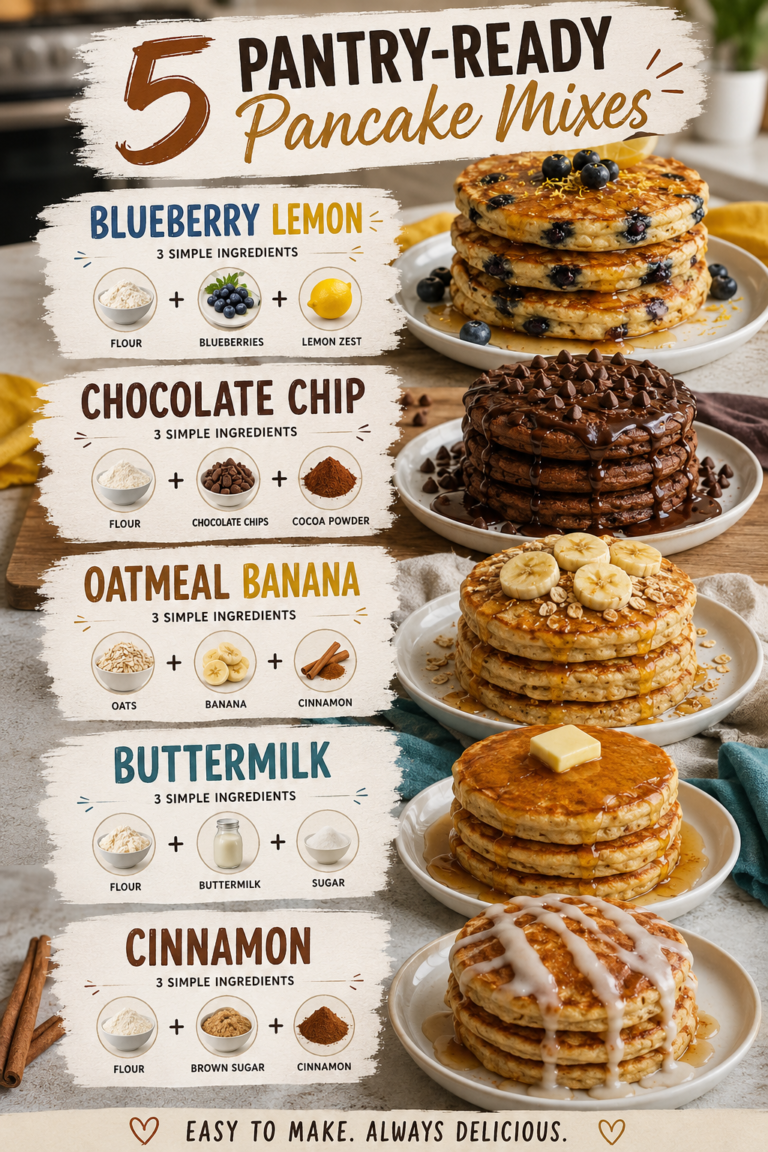 5 PANTRY-READY Pancake Mixes