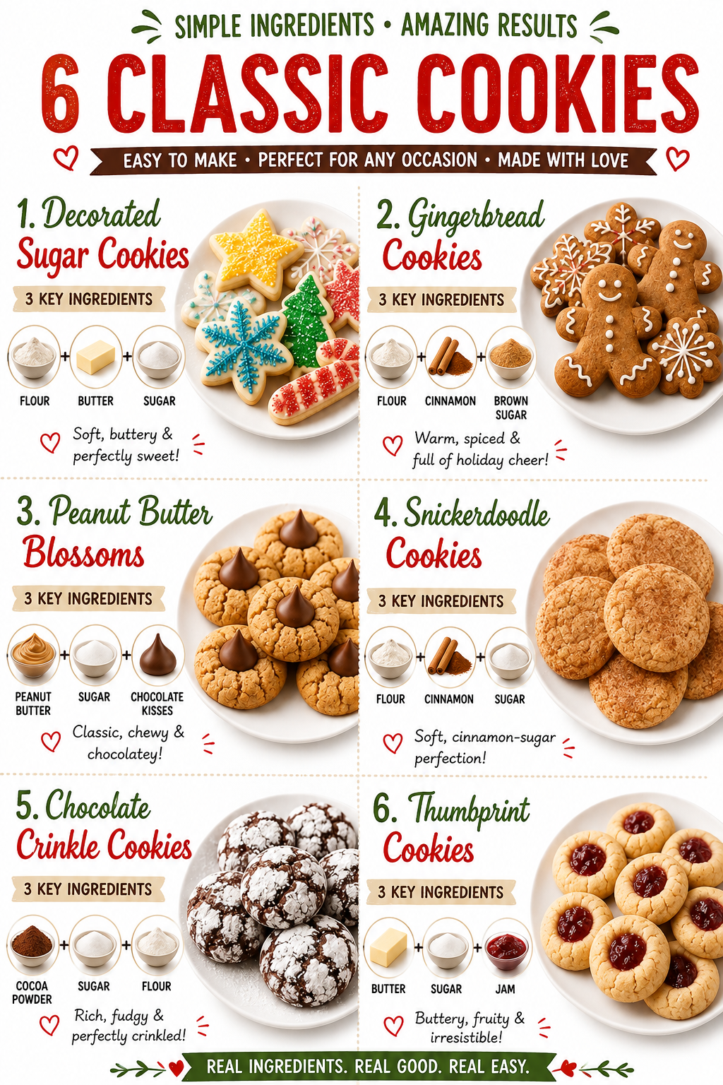 6 CLASSIC COOKIES 1 6 CLASSIC COOKIES