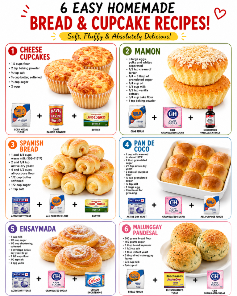 6 Easy Homemade Bread & Cupcake Recipes