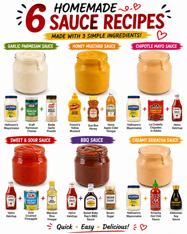 6 HOMEMADE SAUCE RECIPES
