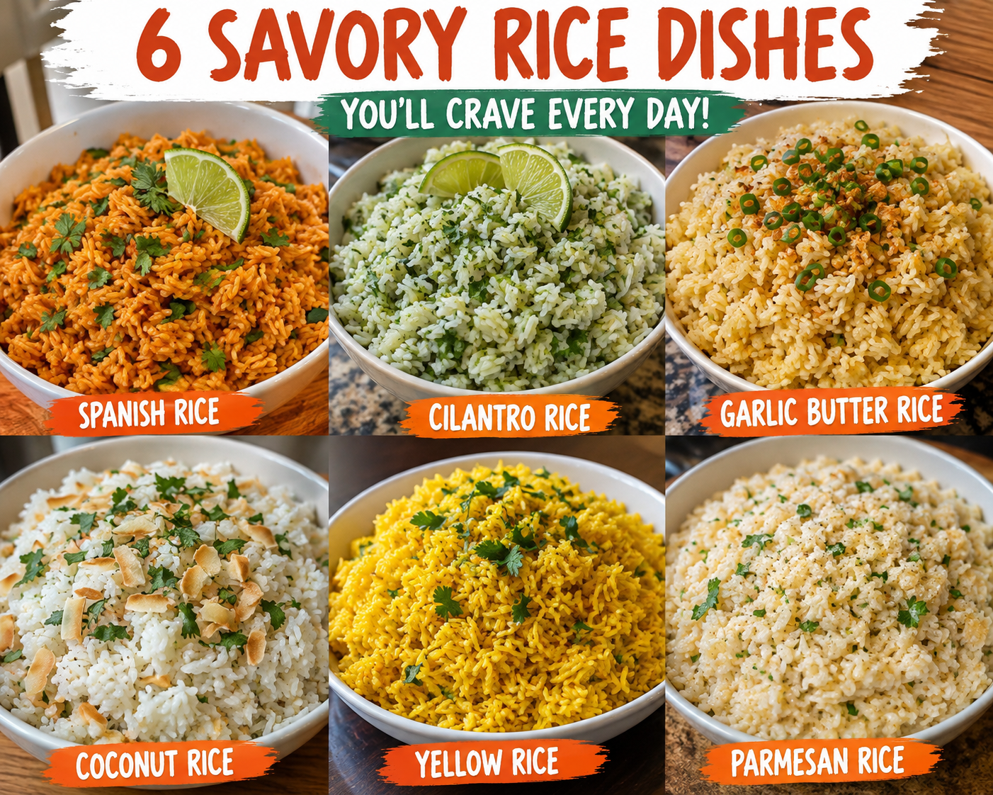 6 SAVORY RICE DISHES YOU'LL CRAVE EVERY DAY! 1 6 SAVORY RICE DISHES YOU'LL CRAVE EVERY DAY!
