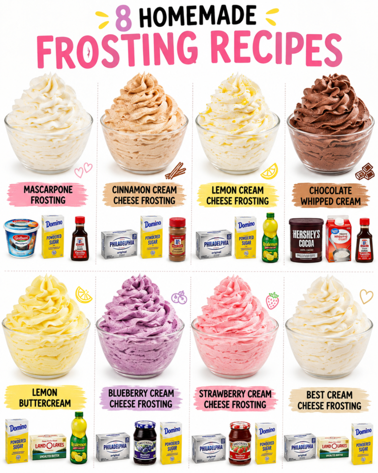 8 HOMEMADE FROSTING RECIPES