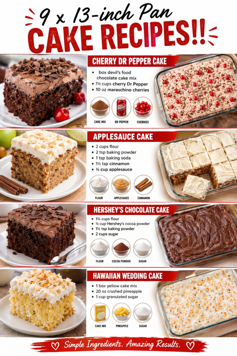 9 x 13-inch Pan CAKE RECIPES!!
