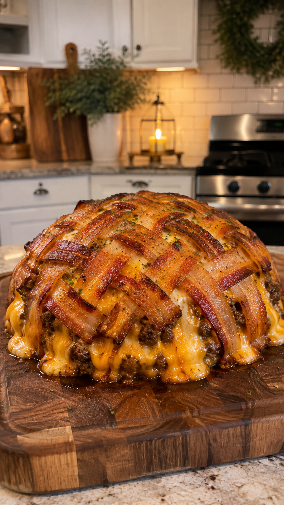 Bacon-Wrapped Beef Meatloaf 1 Bacon-Wrapped Beef Meatloaf