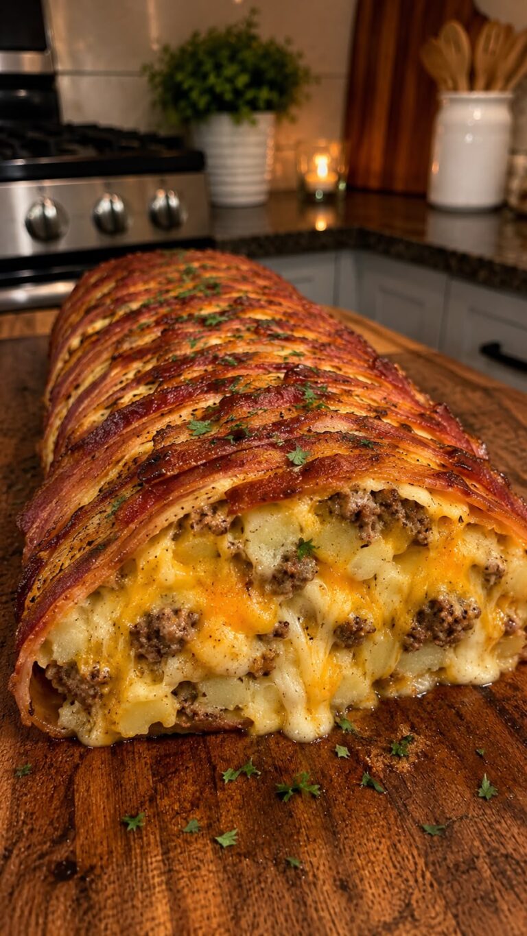 Bacon Wrapped Potato Casserole