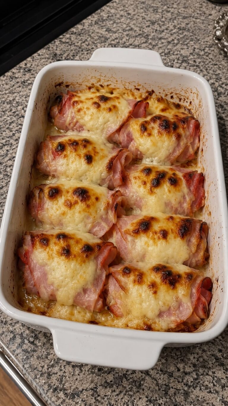 Baked Ham and Cheese Rolls