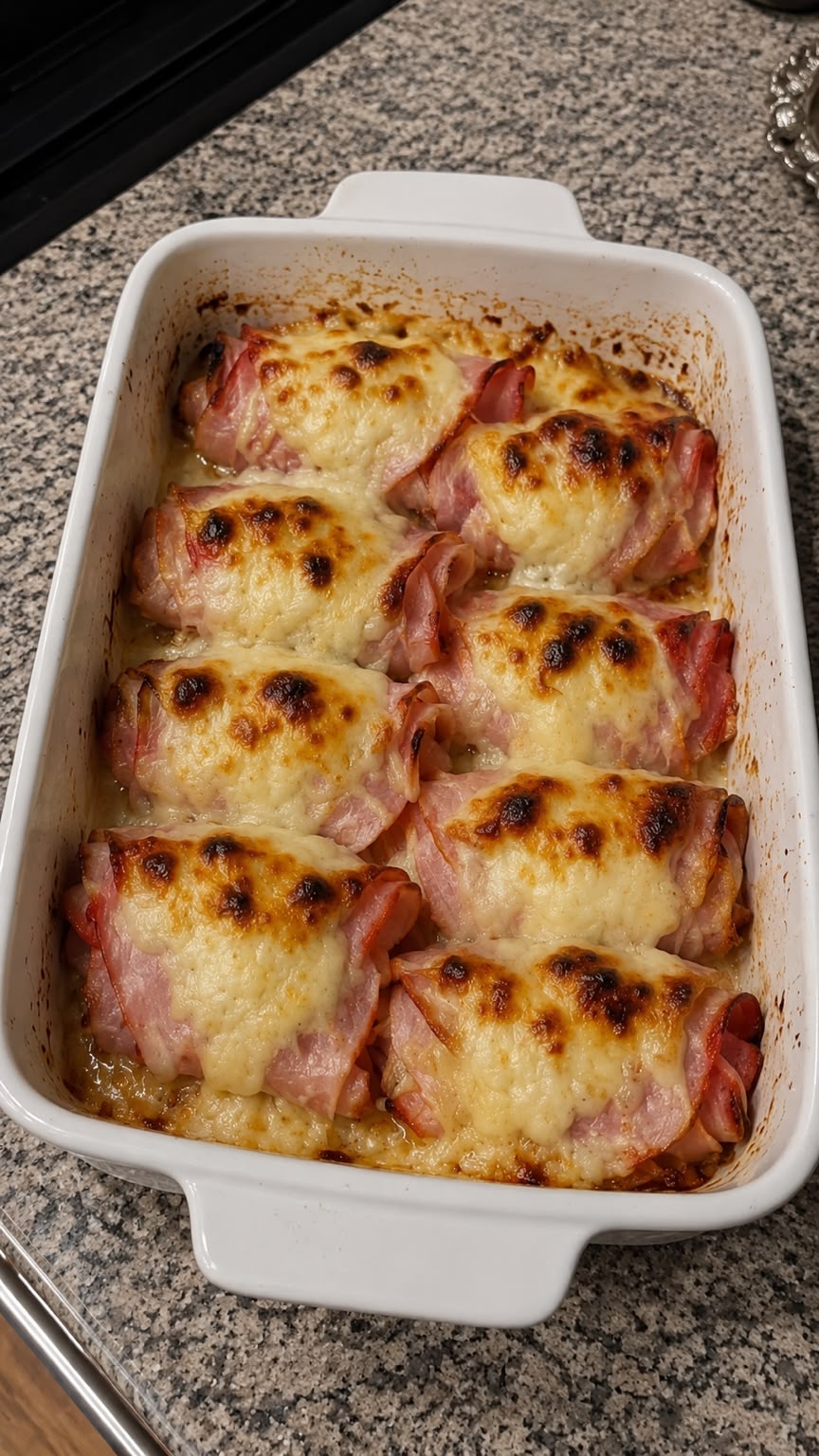 Baked Ham and Cheese Rolls 1 Baked Ham and Cheese Rolls