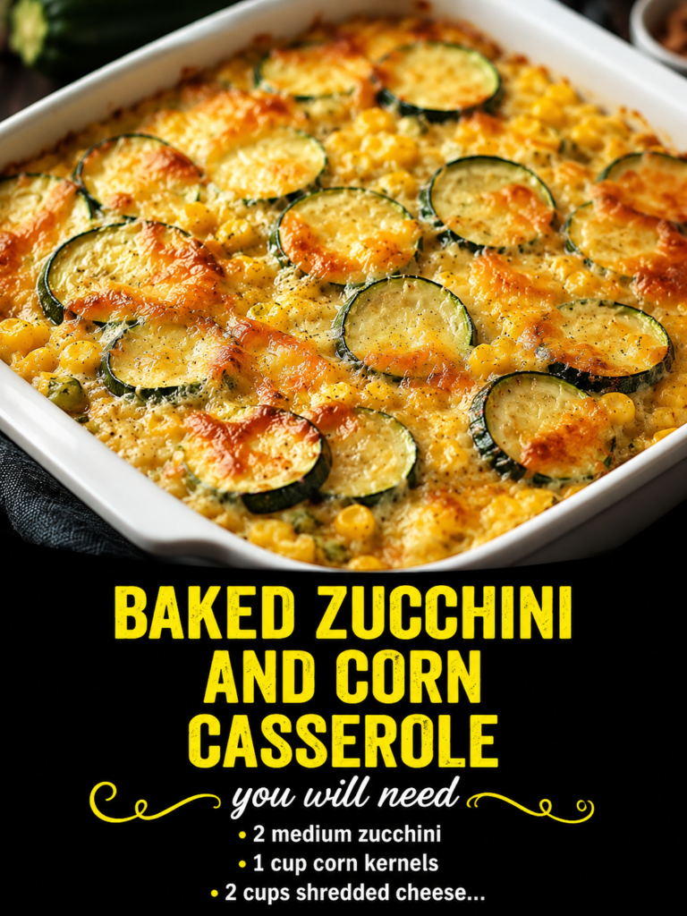 BAKED ZUCCHINI AND CORN CASSEROLE